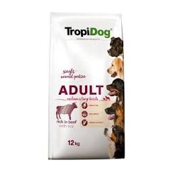 TROPIDOG PREMIUM ADULT MEDIUM & LARGE WOŁOWINA I RYŻ 12KG